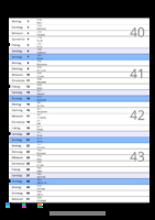 Kalender Oktober 2057 im Hochformat mit Notizbereich