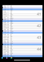 Kalender Oktober 2060 im Hochformat mit Notizbereich