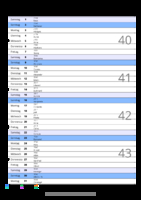 Kalender Oktober 2078 im Hochformat mit Notizbereich
