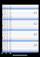 Kalender Oktober 2088 im Hochformat mit Notizbereich