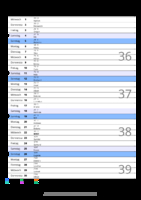 Kalender September 2066 im Hochformat mit Notizbereich