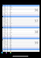 Kalender September 2069 im Hochformat mit Notizbereich