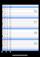 Kalender September 2074 im Hochformat mit Notizbereich