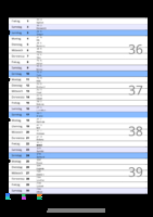 Kalender September 2079 im Hochformat mit Notizbereich