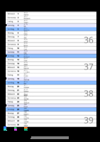 Kalender September 2083 im Hochformat mit Notizbereich