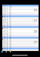 Kalender September 2086 im Hochformat mit Notizbereich