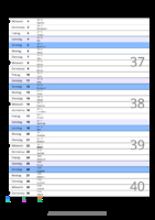 Kalender September 2088 im Hochformat mit Notizbereich