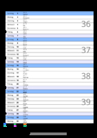 Kalender September 2097 im Hochformat mit Notizbereich