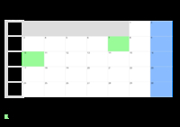 Kalender April 2045 Kalender April 2045 im Querformat