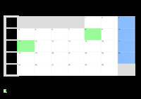 Kalender April 2050 Kalender April 2050 im Querformat