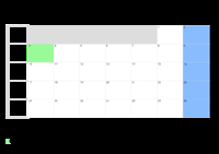 Kalender April 2051 Kalender April 2051 im Querformat