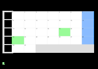 Kalender April 2052 Kalender April 2052 im Querformat