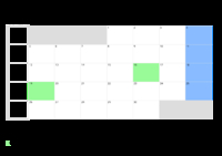 Kalender April 2055 Kalender April 2055 im Querformat