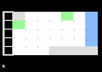 Kalender April 2064 Kalender April 2064 im Querformat