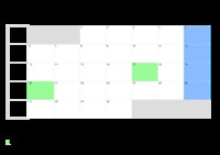 Kalender April 2071 Kalender April 2071 im Querformat