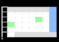 Kalender April 2074 Kalender April 2074 im Querformat