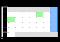Kalender April 2091 Kalender April 2091 im Querformat