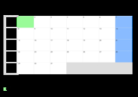 Kalender August 2067 Kalender August 2067 im Querformat