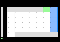 Kalender August 2071 Kalender August 2071 im Querformat