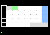 Kalender August 2073 Kalender August 2073 im Querformat