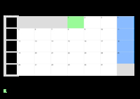 Kalender August 2075 Kalender August 2075 im Querformat