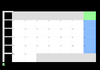 Kalender August 2077 Kalender August 2077 im Querformat