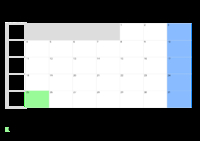 Kalender Dezember 2056 im Querformat