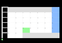 Kalender Dezember 2080 Kalender Dezember 2080 im Querformat