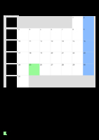Kalender Dezember 2085 im Hochformat