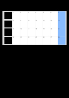 Kalender Februar 2077 Kalender Februar 2077 im Hochformat