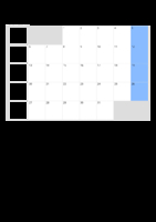 Kalender Juli 2071 im Hochformat