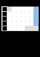 Kalender Juli 2087 im Hochformat