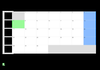 Kalender Juni 2060 im Querformat