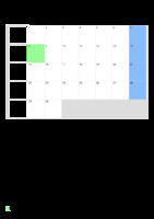 Kalender Juni 2076 im Hochformat