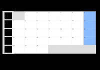 Kalender Juni 2077 im Querformat