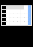 Kalender Juni 2080 im Hochformat