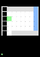 Kalender Juni 2087 im Hochformat
