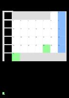 Kalender März 2070 im Hochformat