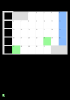 Kalender März 2084 im Hochformat