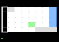 Kalender Mai 2063 im Querformat