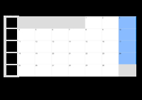 Kalender September 2079 Kalender September 2079 im Querformat